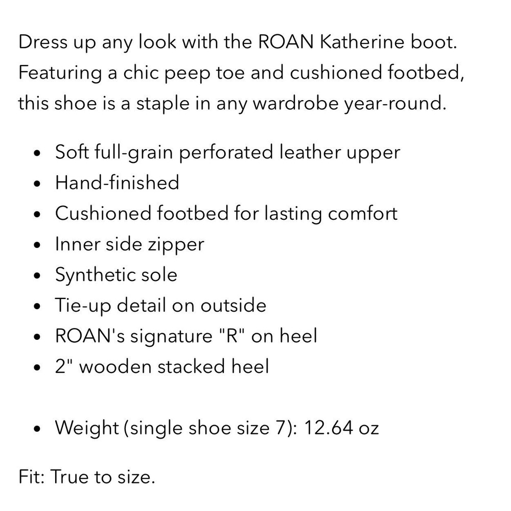 ❌SOLD❌NIB Roan Bed Stu Katherine 9 40 Leather Peep Toe Asymmetrical Booties Bone - Picture 11 of 11